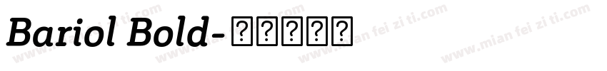 Bariol Bold字体转换